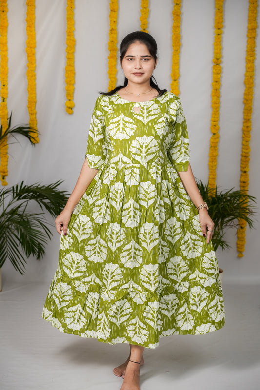 Nancy premium cotton maternity kurti