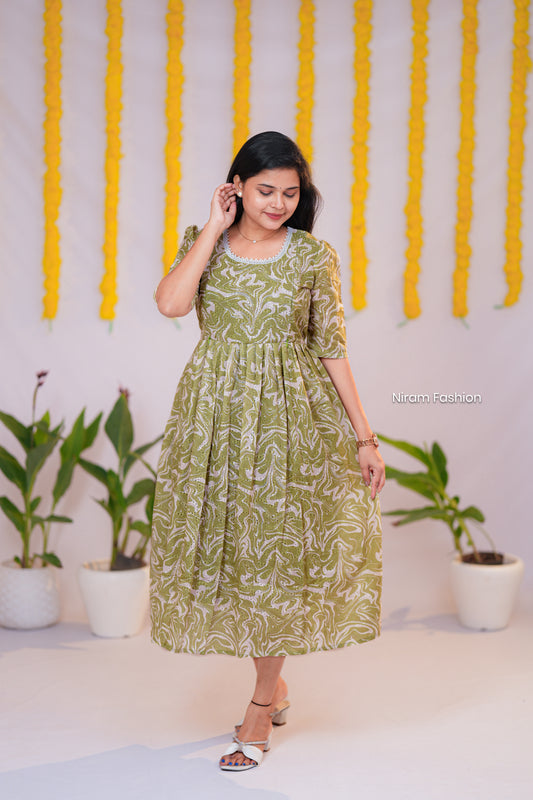 Kuzhali premium Hakoba maternity kurti