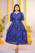 Niraimathi 9 premium raw silk maternity kurti