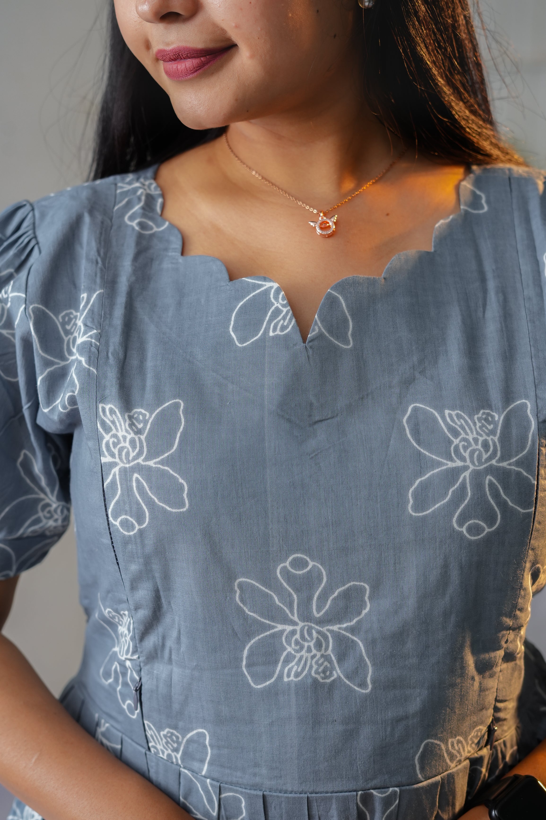 Mounika premium cotton maternity kurti