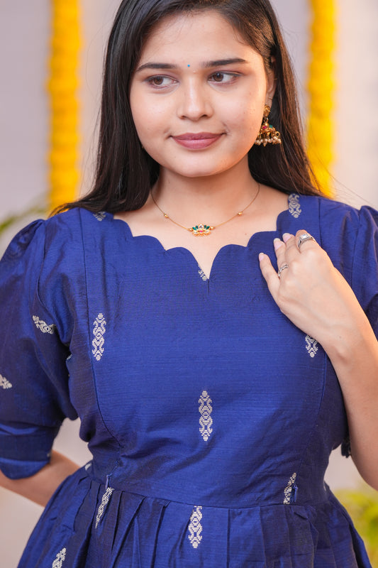 Niraimathi 9 premium raw silk maternity kurti