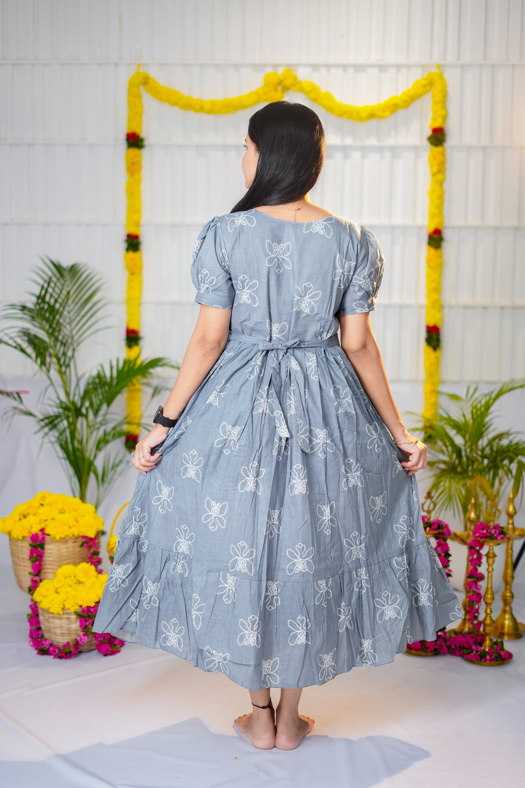 Mounika premium cotton maternity kurti