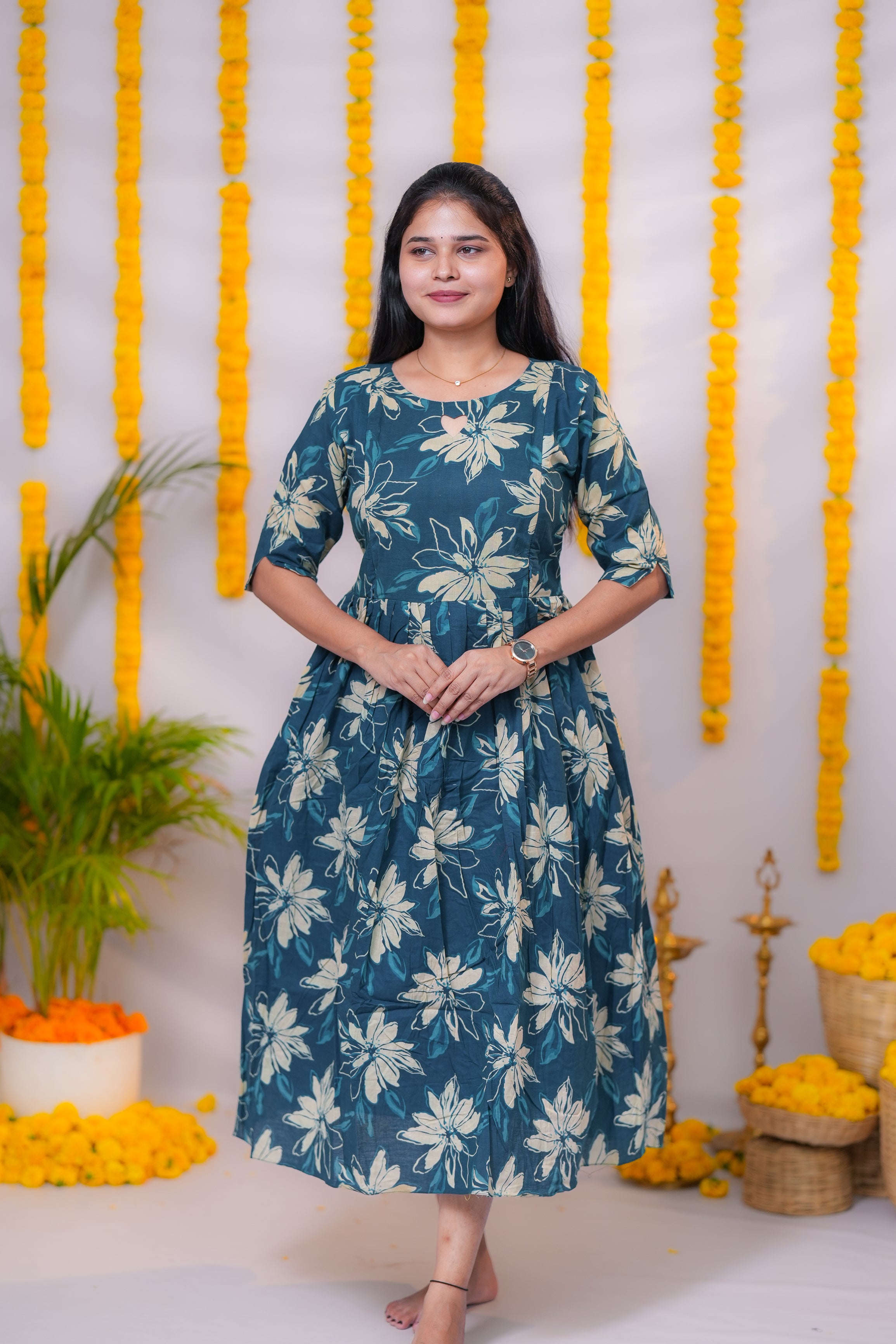 Kathija premium cotton maternity kurti