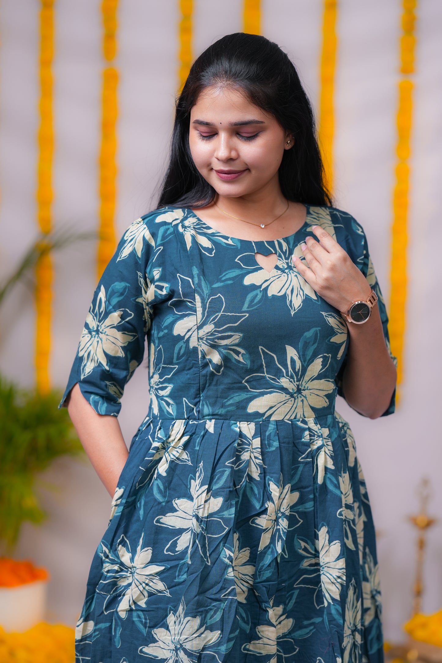 Kathija premium cotton maternity kurti