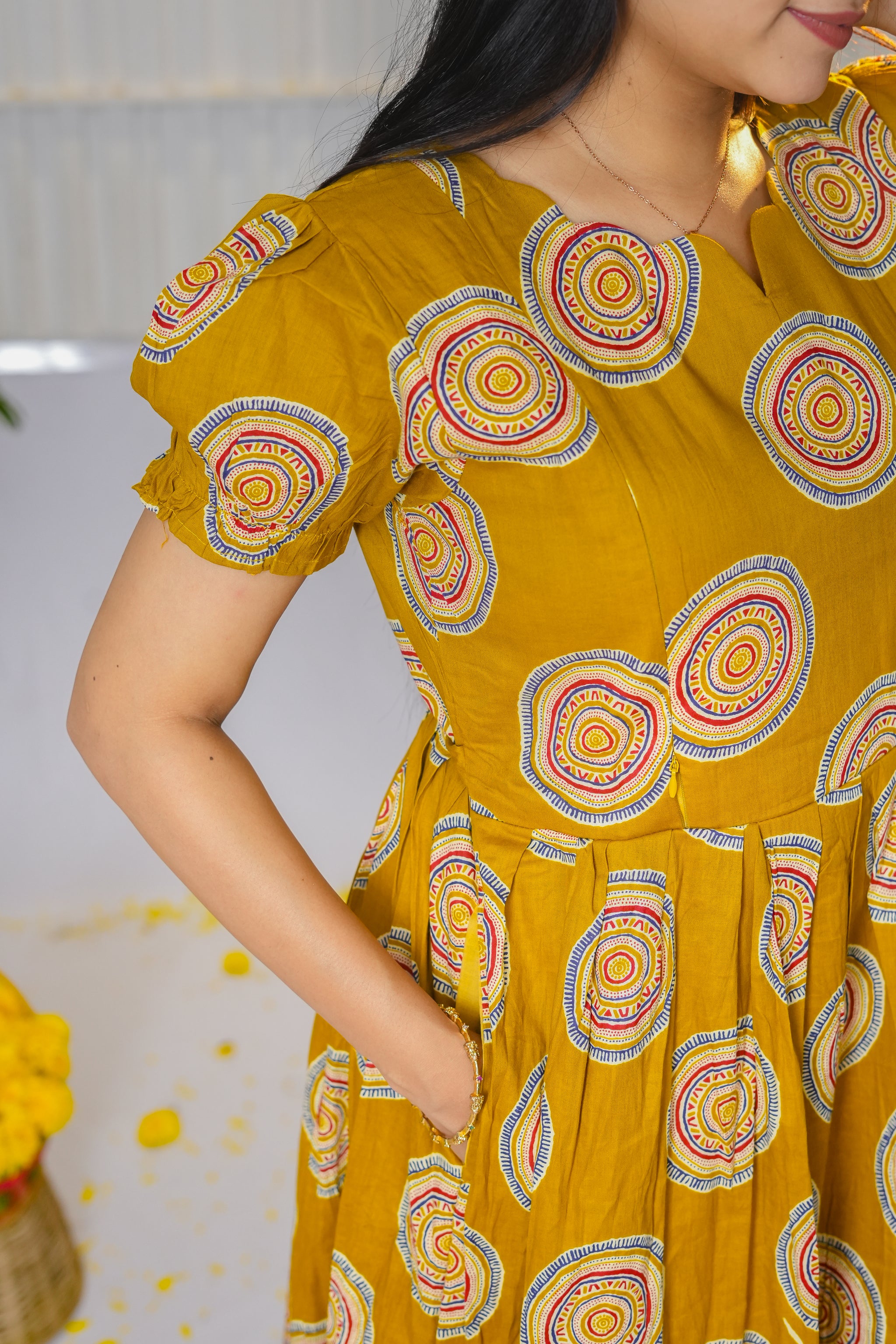 Nila premium cotton maternity kurti