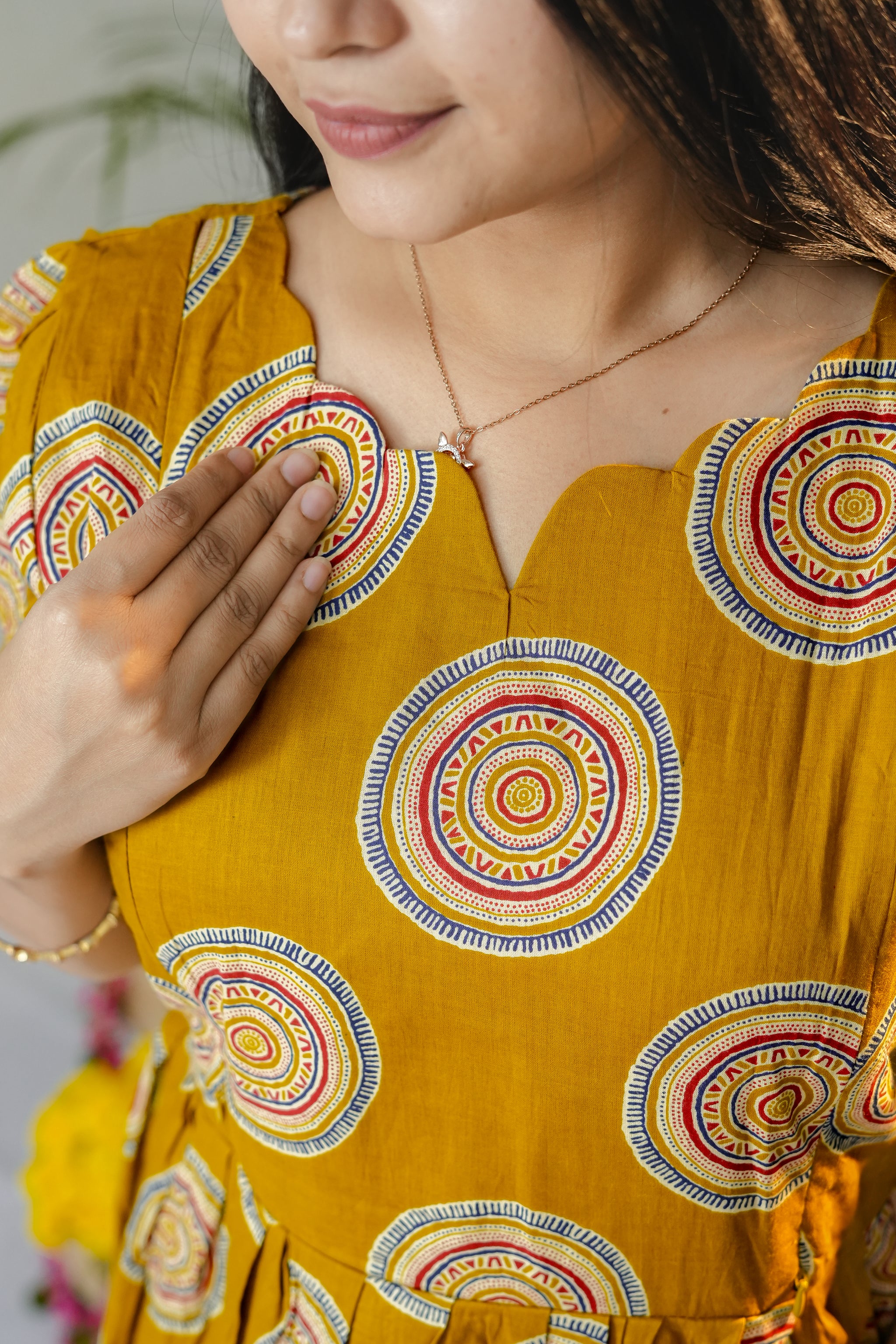 Nila premium cotton maternity kurti