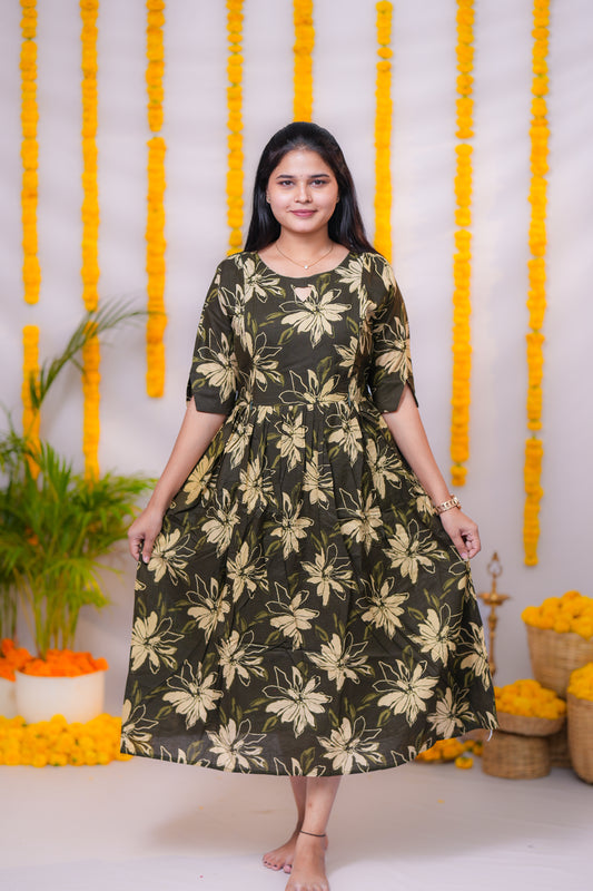 Kathija premium cotton maternity kurti