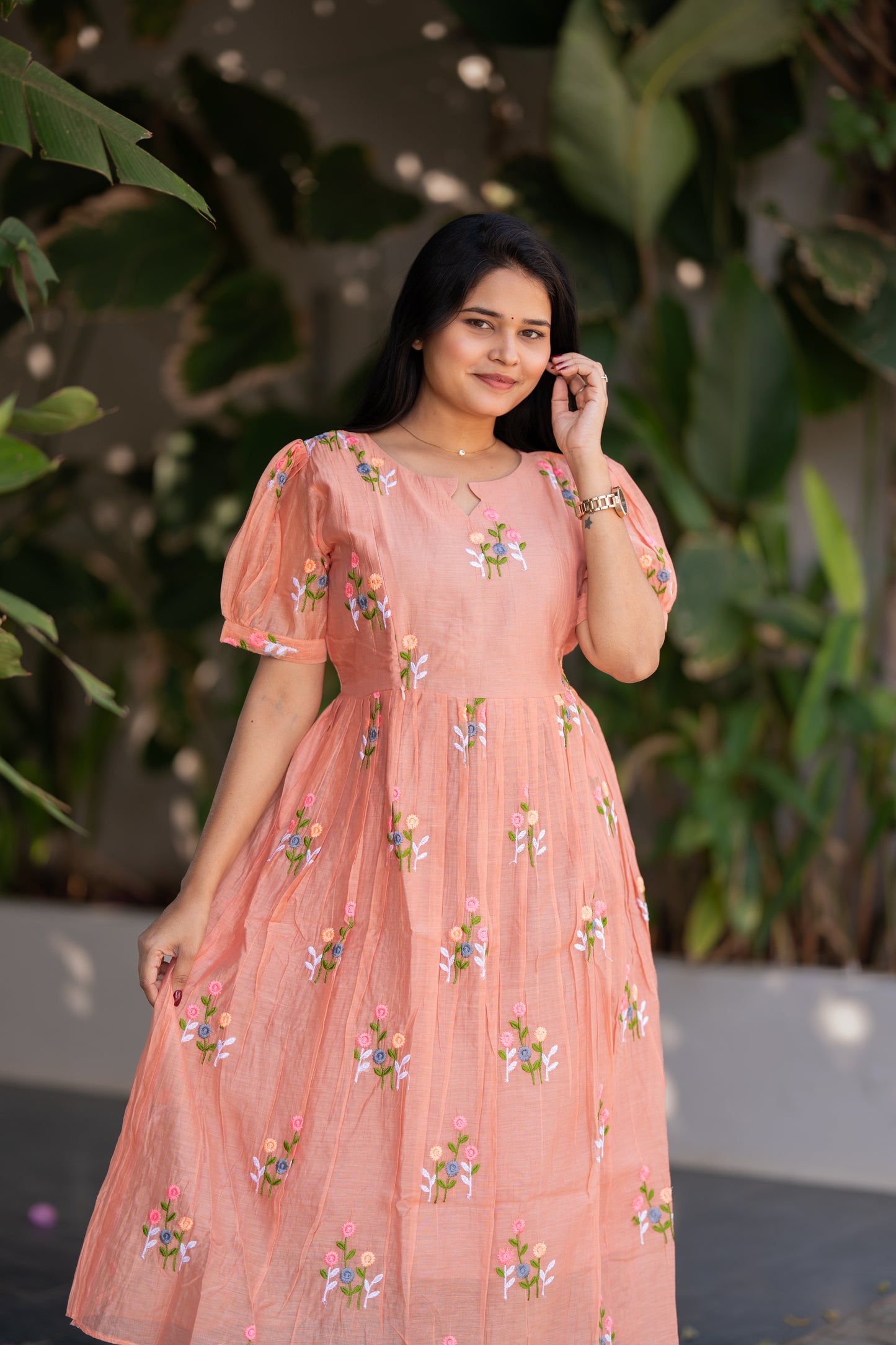 Iyal 1 premium chanderi cotton maternity kurti
