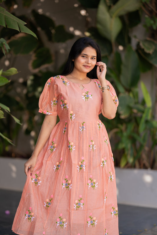 Iyal 1 premium chanderi cotton maternity kurti