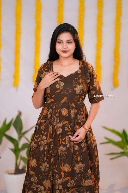 Aadhirai premium cotton maternity kurti