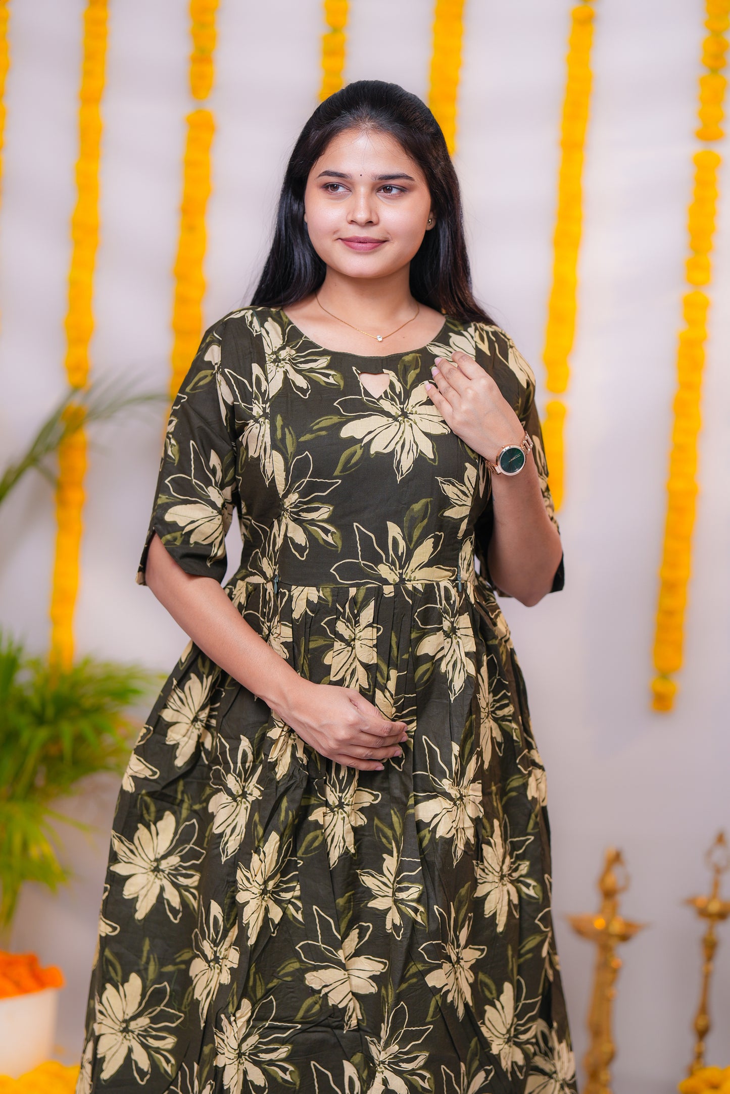 Kathija premium cotton maternity kurti