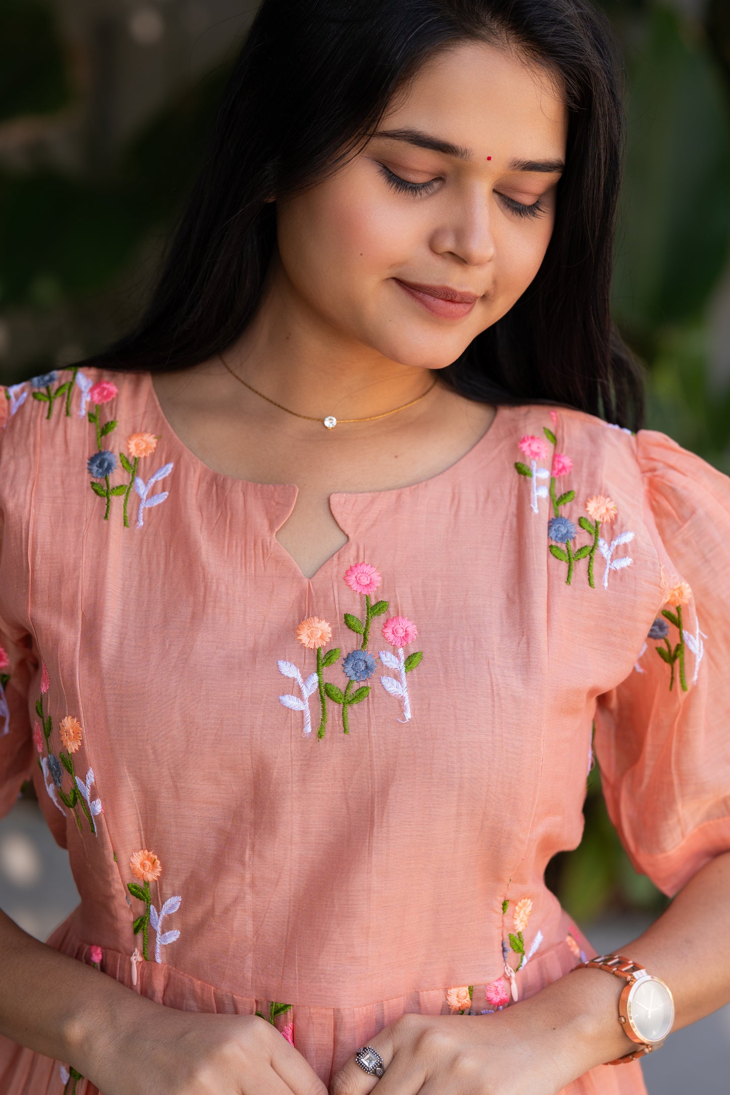 Iyal 1 premium chanderi cotton maternity kurti