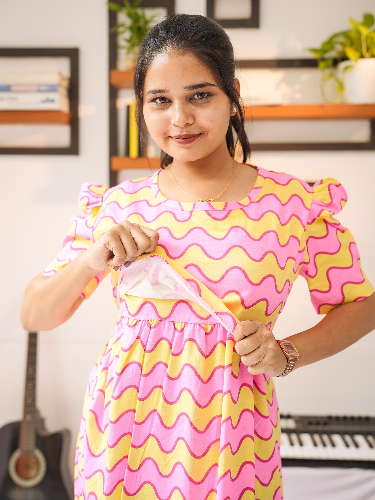 Pinky premium Zipless Maternity lounge wear