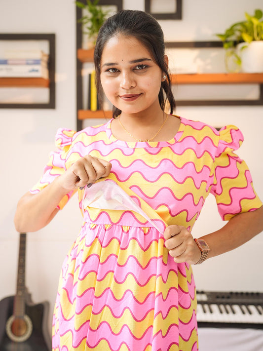 Pinky premium Zipless Maternity lounge wear