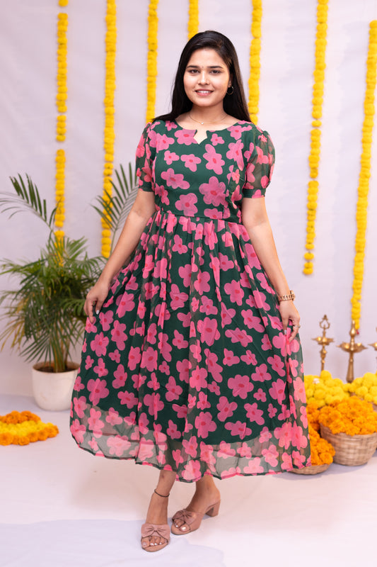 Vaisu premium georgette maternity kurti