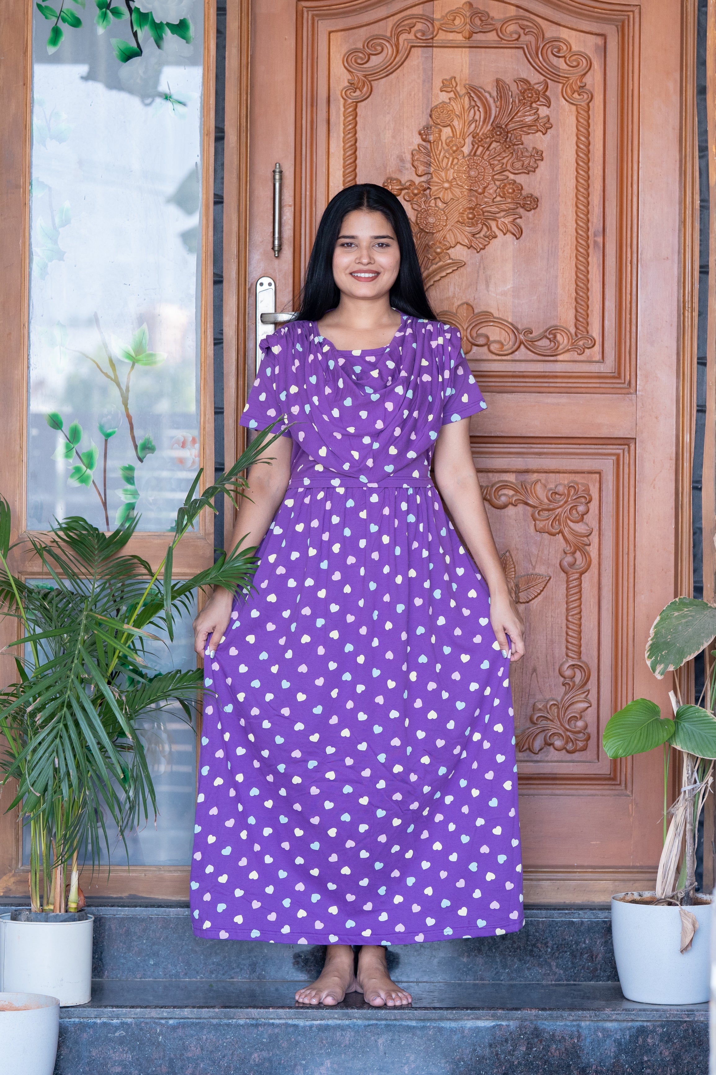 Suhana 6 Premium shawl type maternity lounge wear