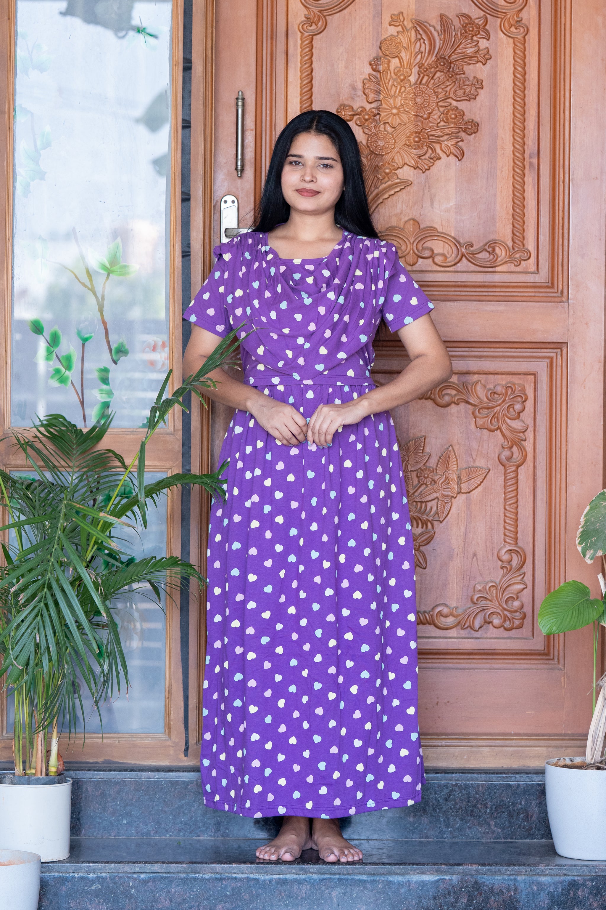 Suhana 6 Premium shawl type maternity lounge wear