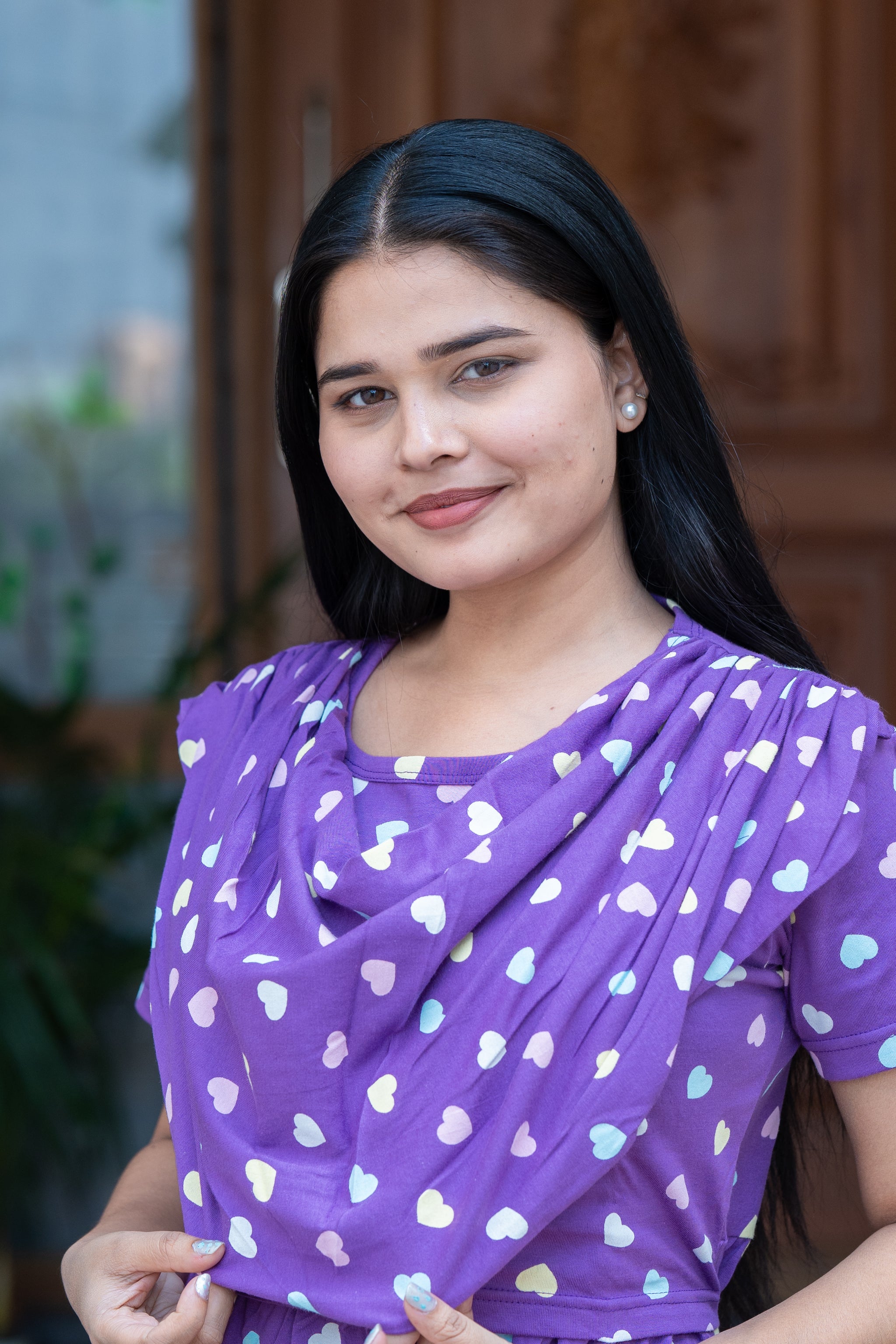 Suhana 6 Premium shawl type maternity lounge wear