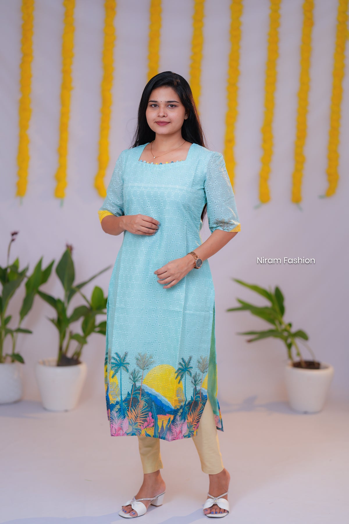 Nila casual straight hakoba kurti