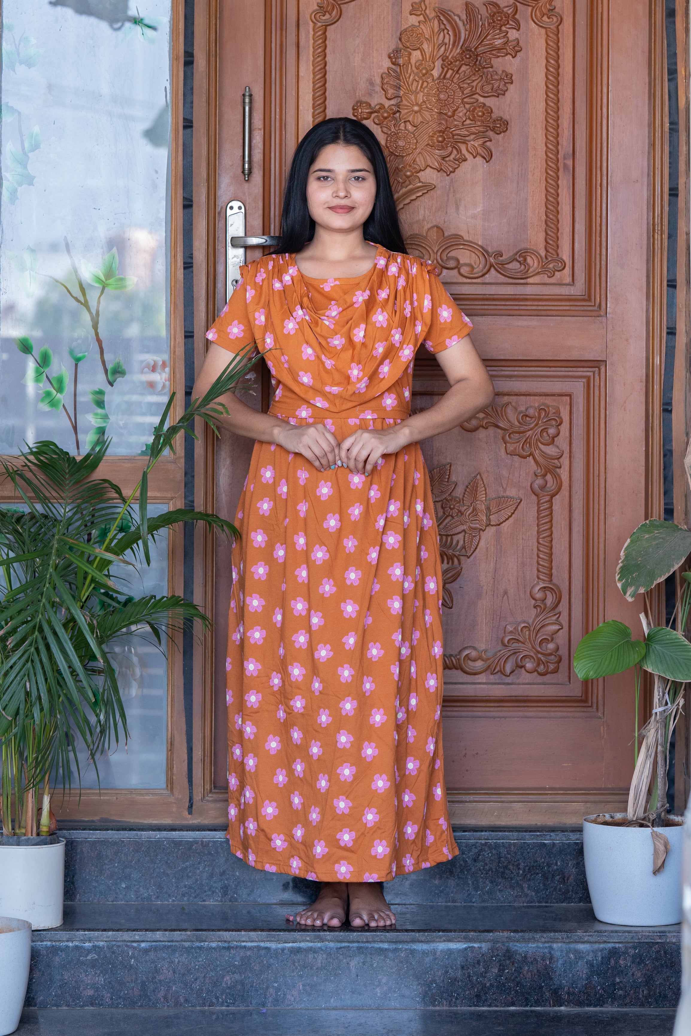 Suhana 5 premium shawl type maternity lounge wear
