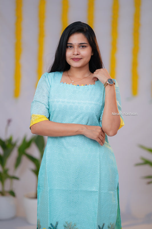 Nila casual straight hakoba kurti