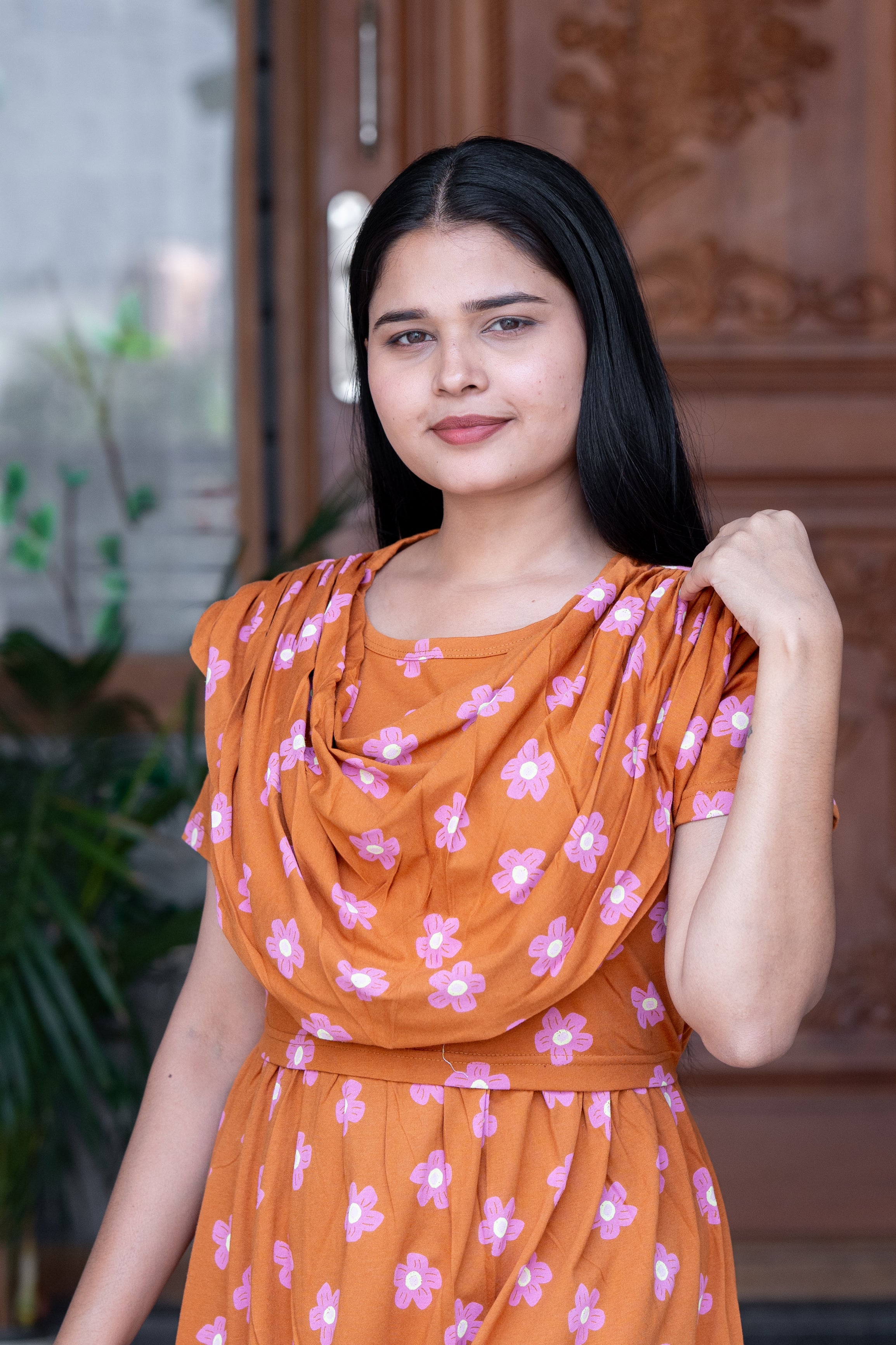 Suhana 5 premium shawl type maternity lounge wear