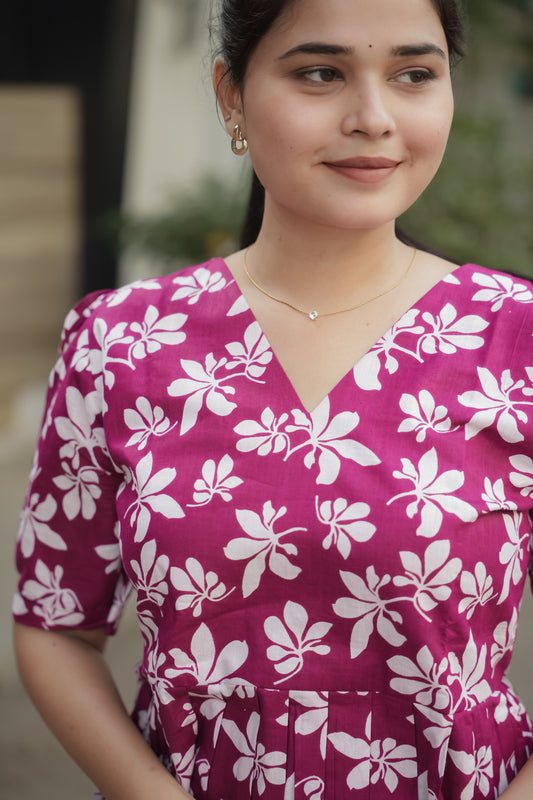 Elegant Peplum Tops - Pink