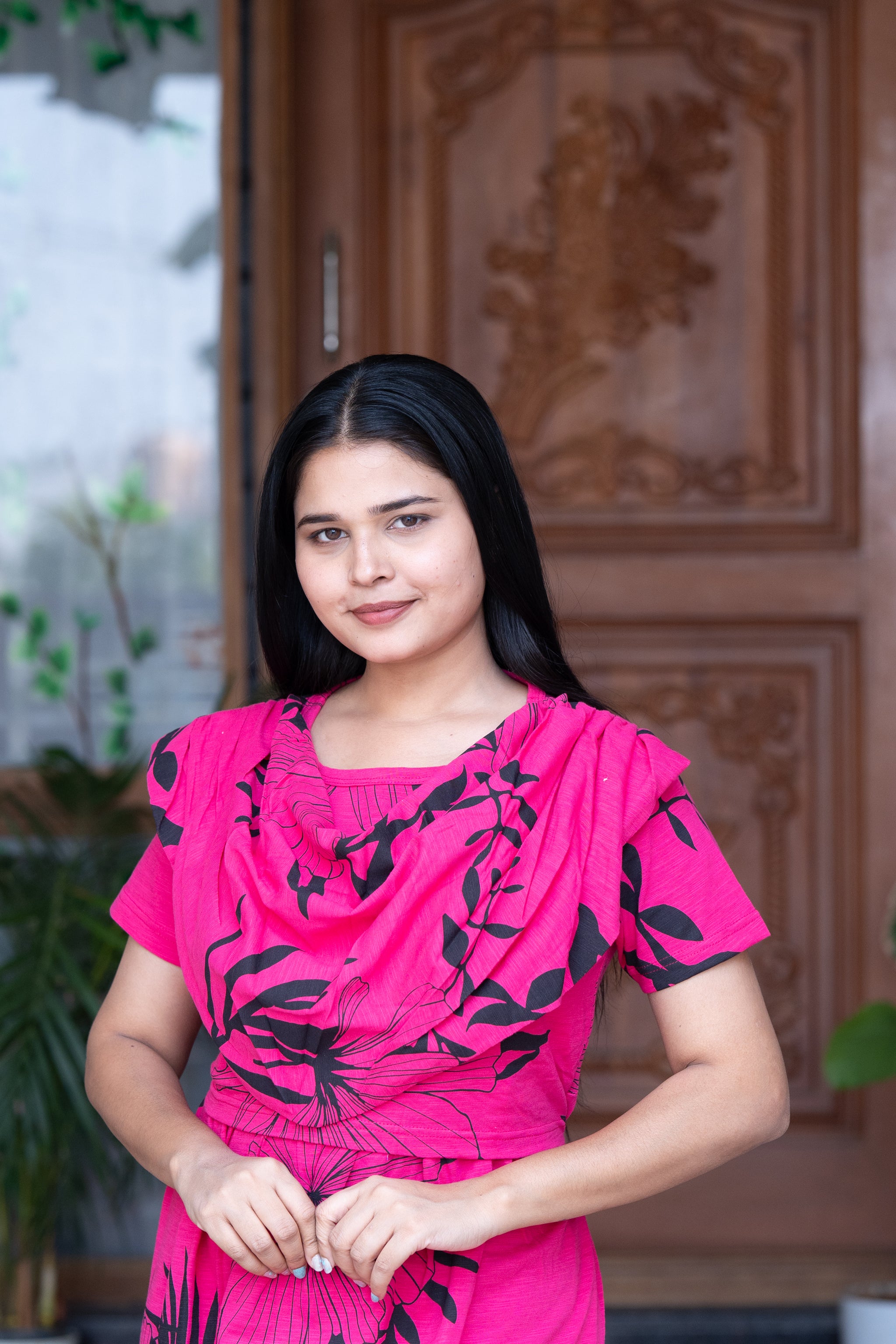 Suhana 3 premium shawl type maternity lounge wear