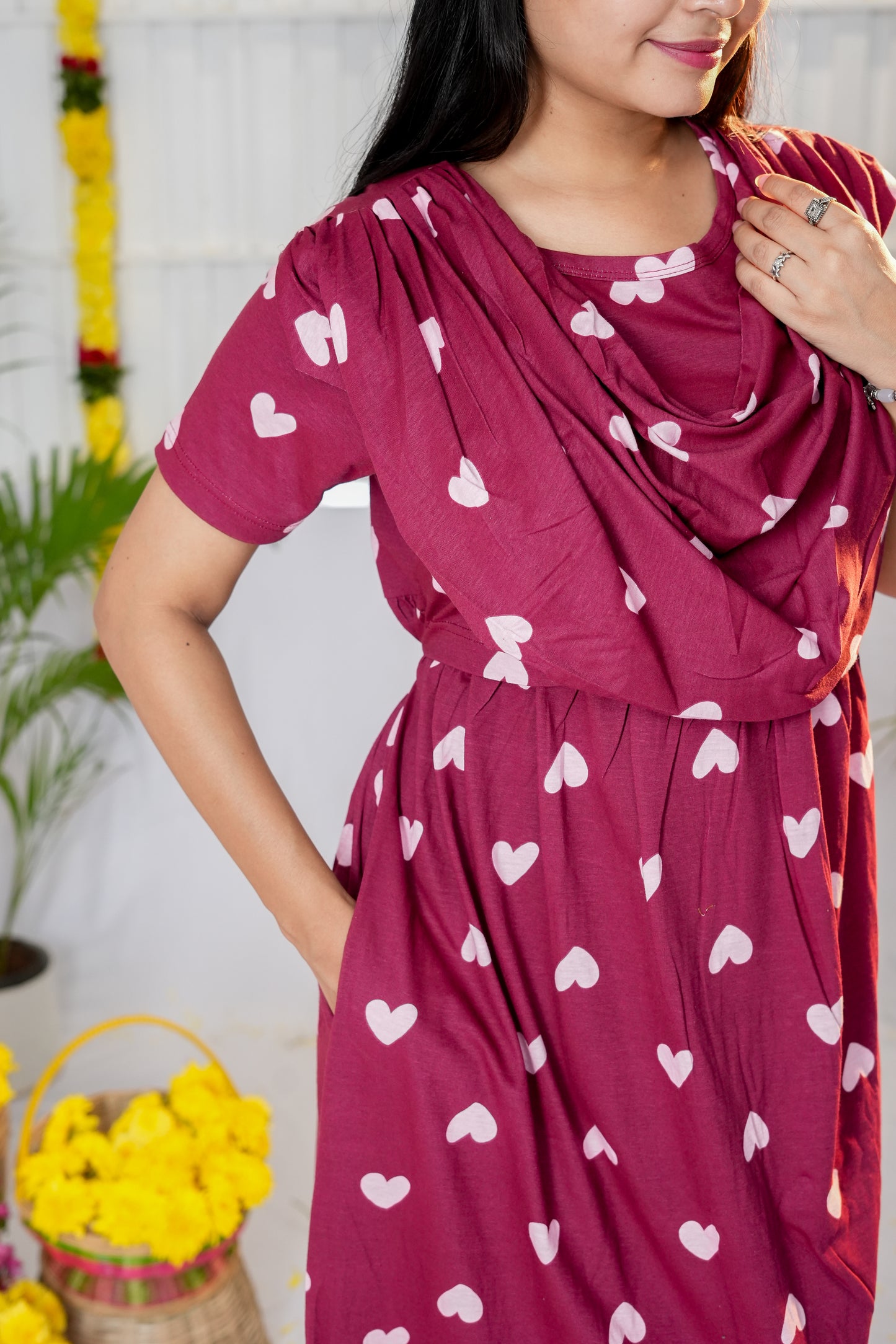 Boomi zipless maternity with shawl