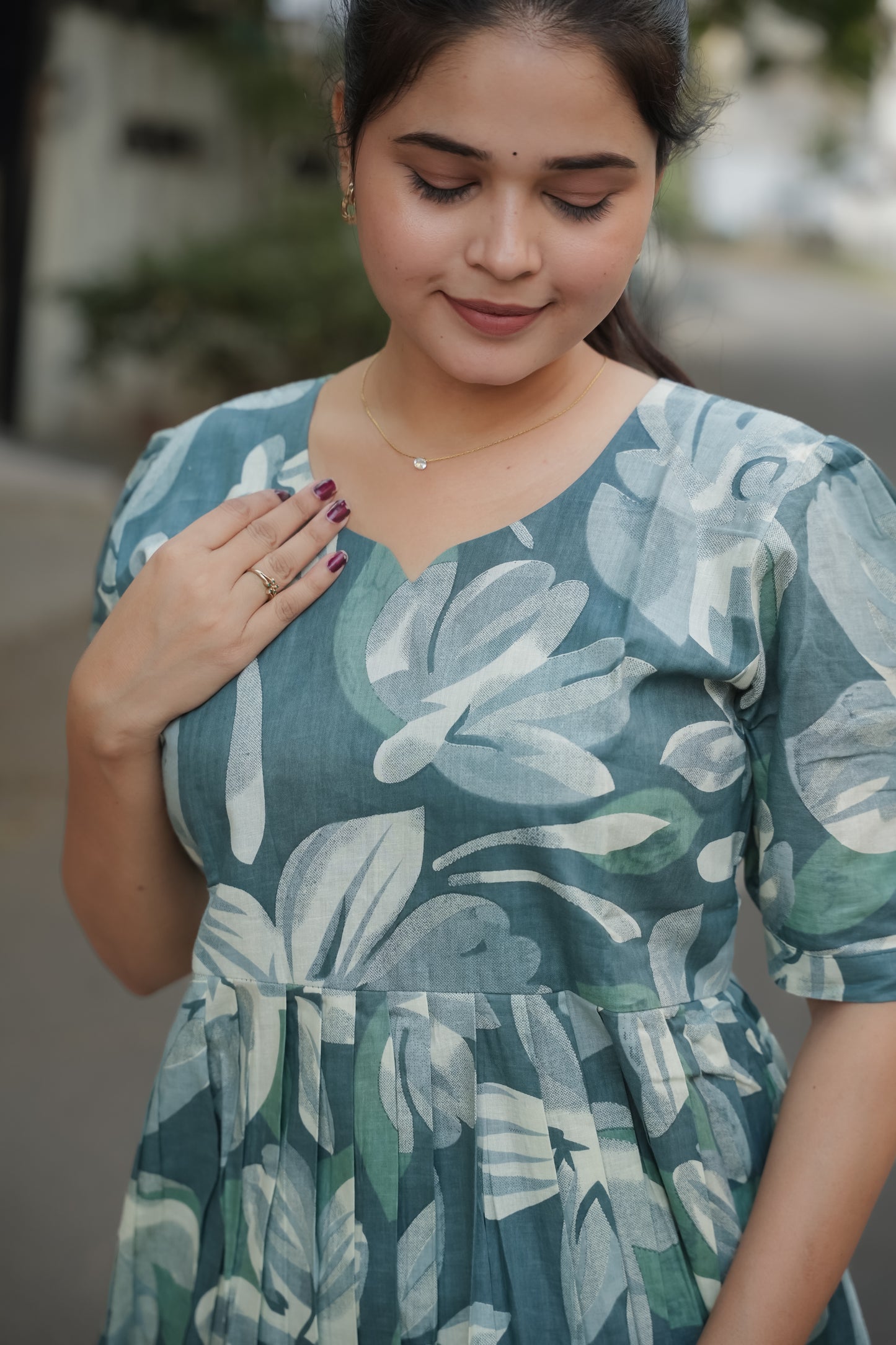 Elegant Peplum Tops - Gray