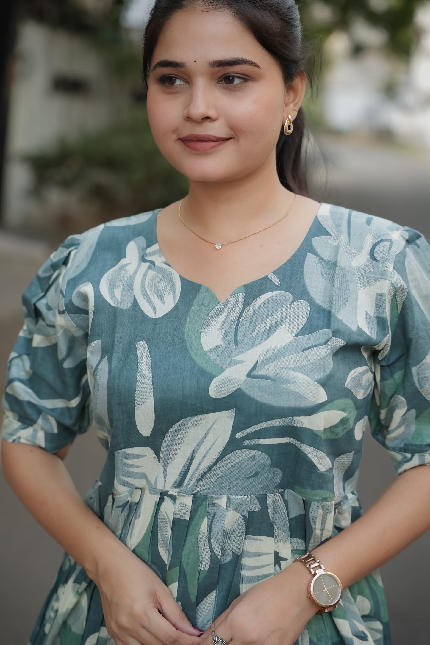 Elegant Peplum Tops - Gray