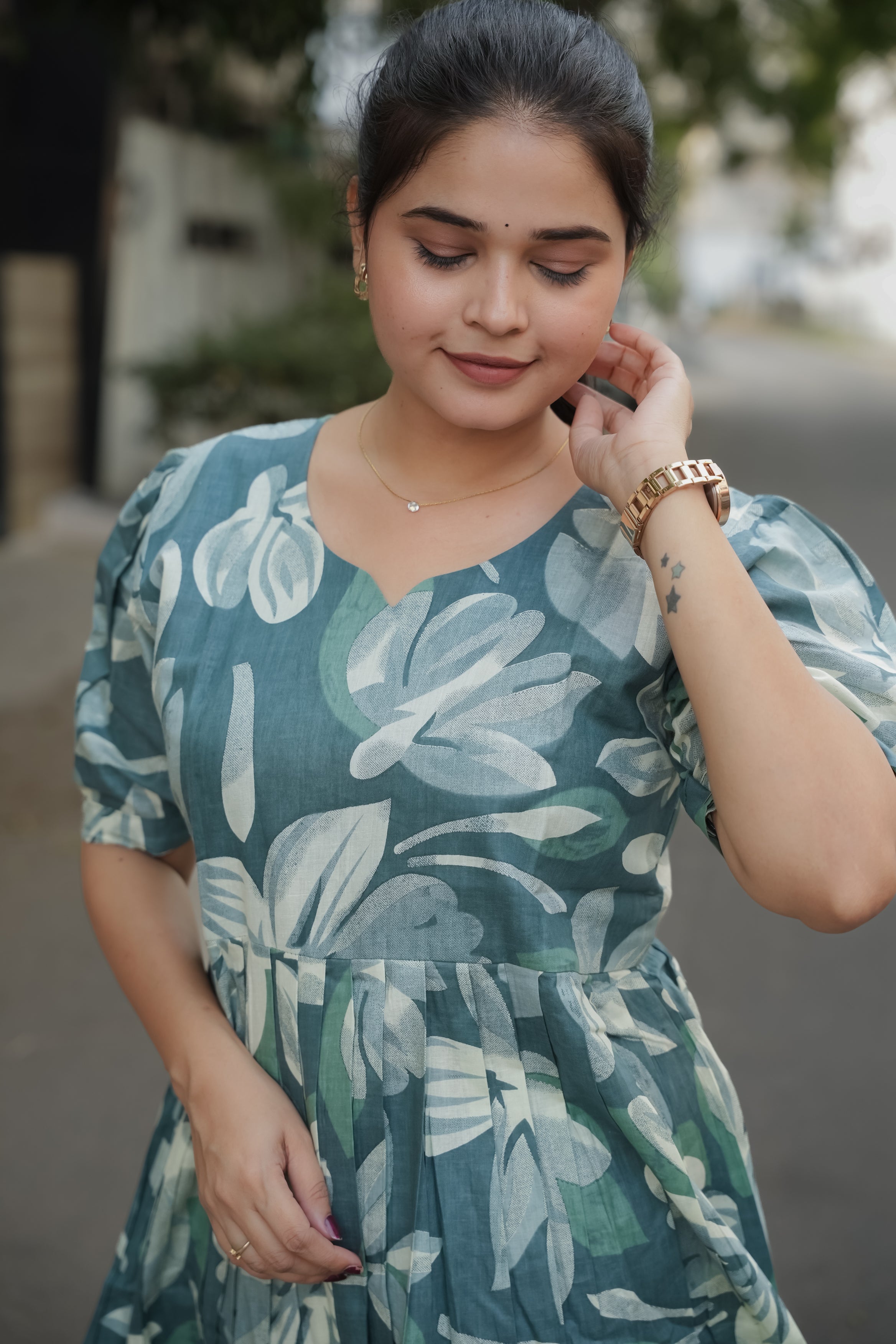 Elegant Peplum Tops - Gray