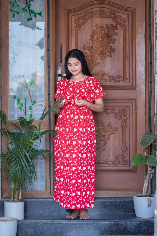 Suhana 1 premium shawl type maternity lounge wear