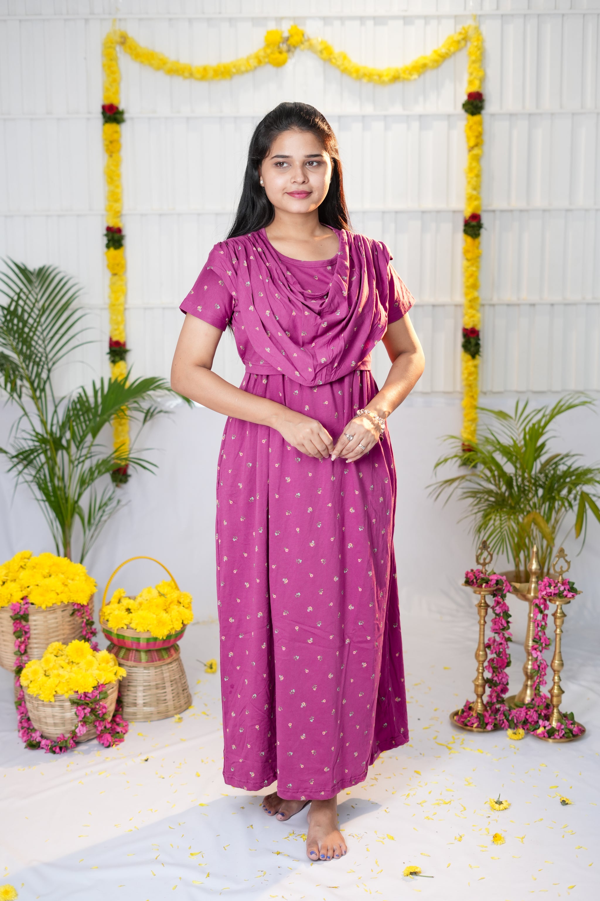 Prisha zipless maternity with shawl