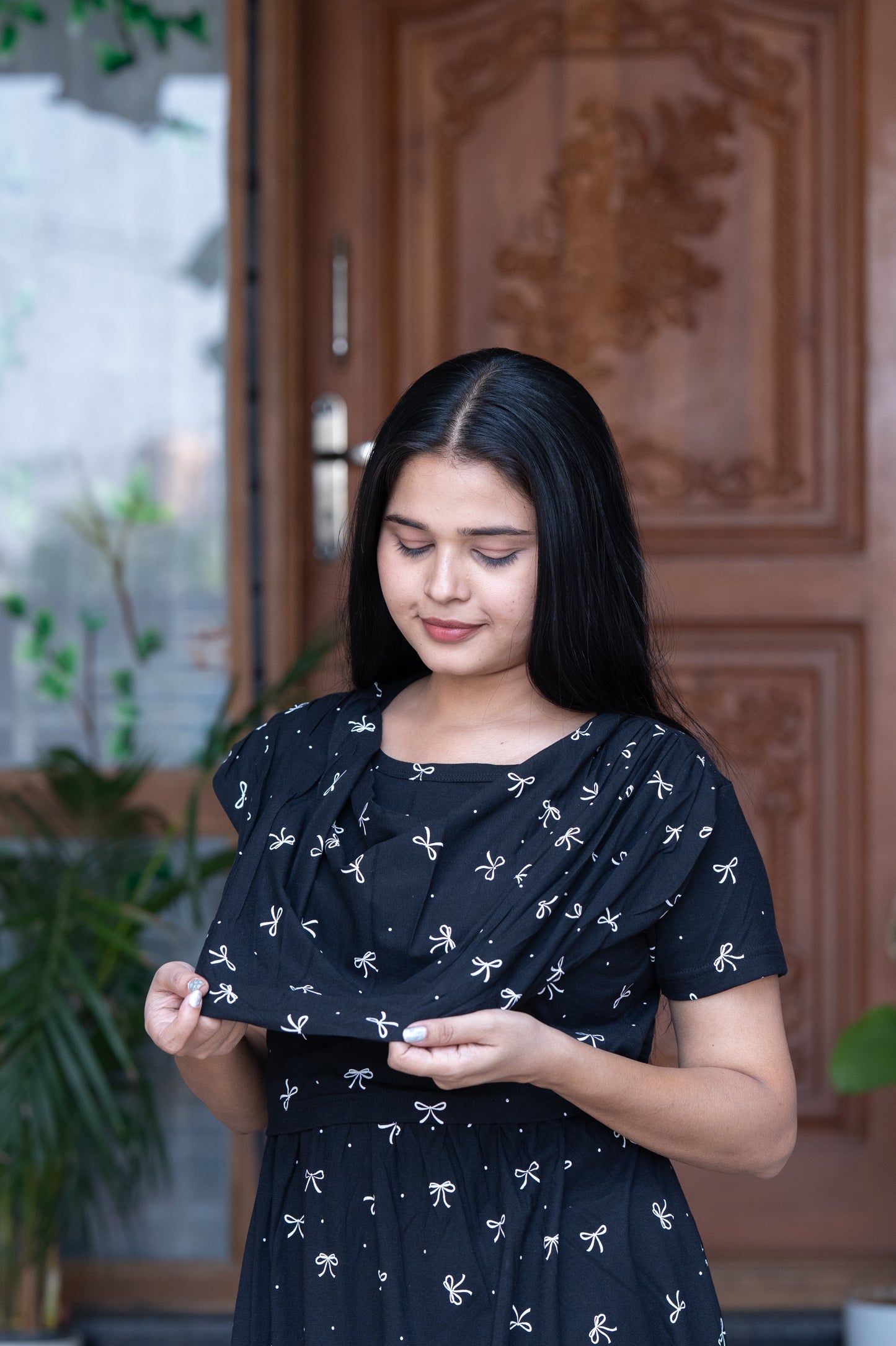 Suhana premium shawl type maternity lounge wear