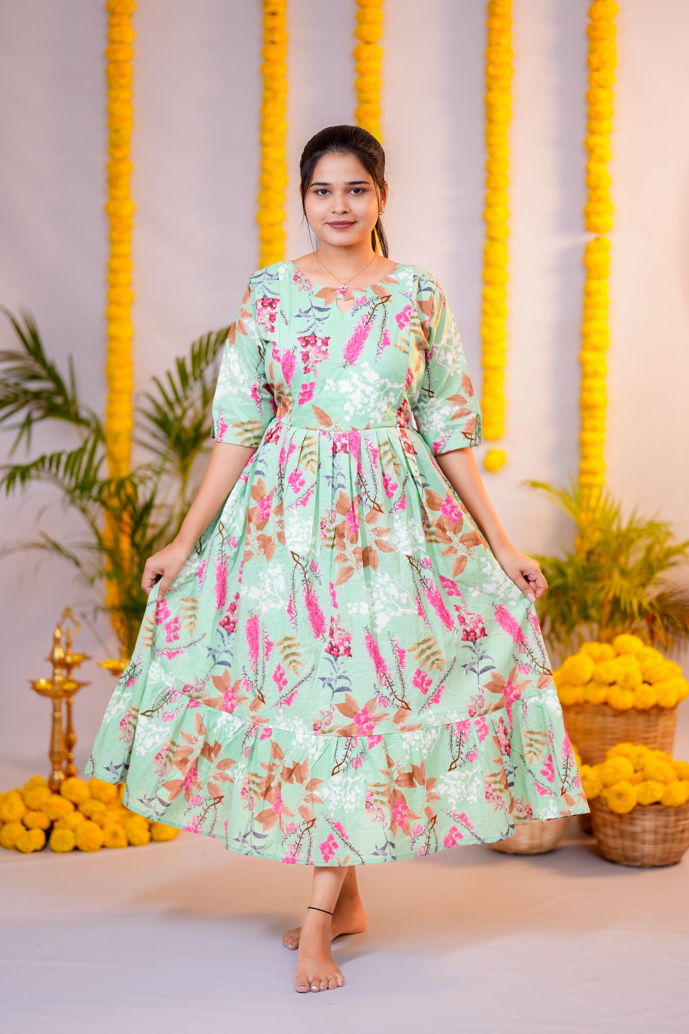 Samantha premium maternity cotton kurti