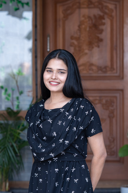 Suhana premium shawl type maternity lounge wear