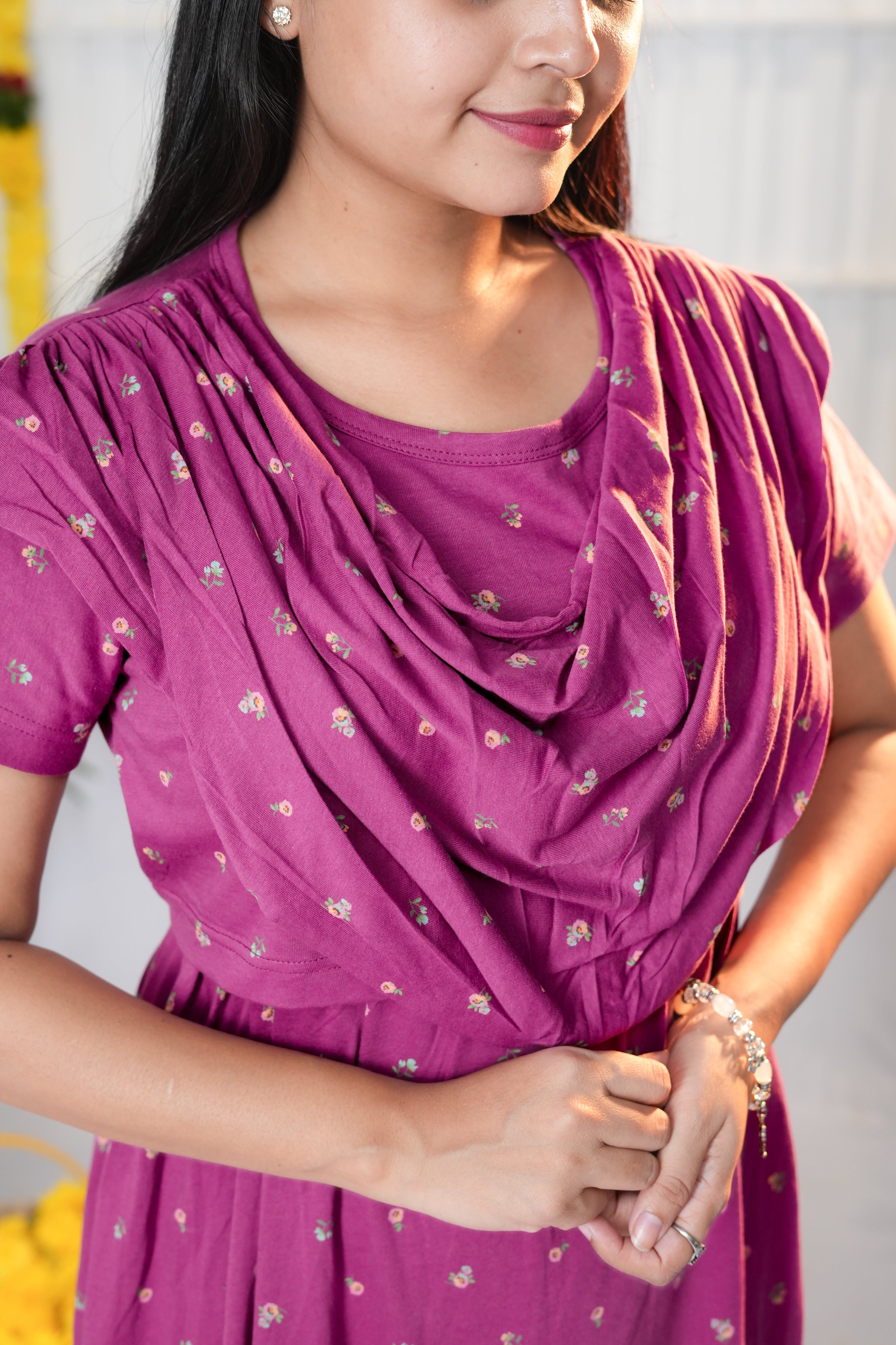 Prisha zipless maternity with shawl