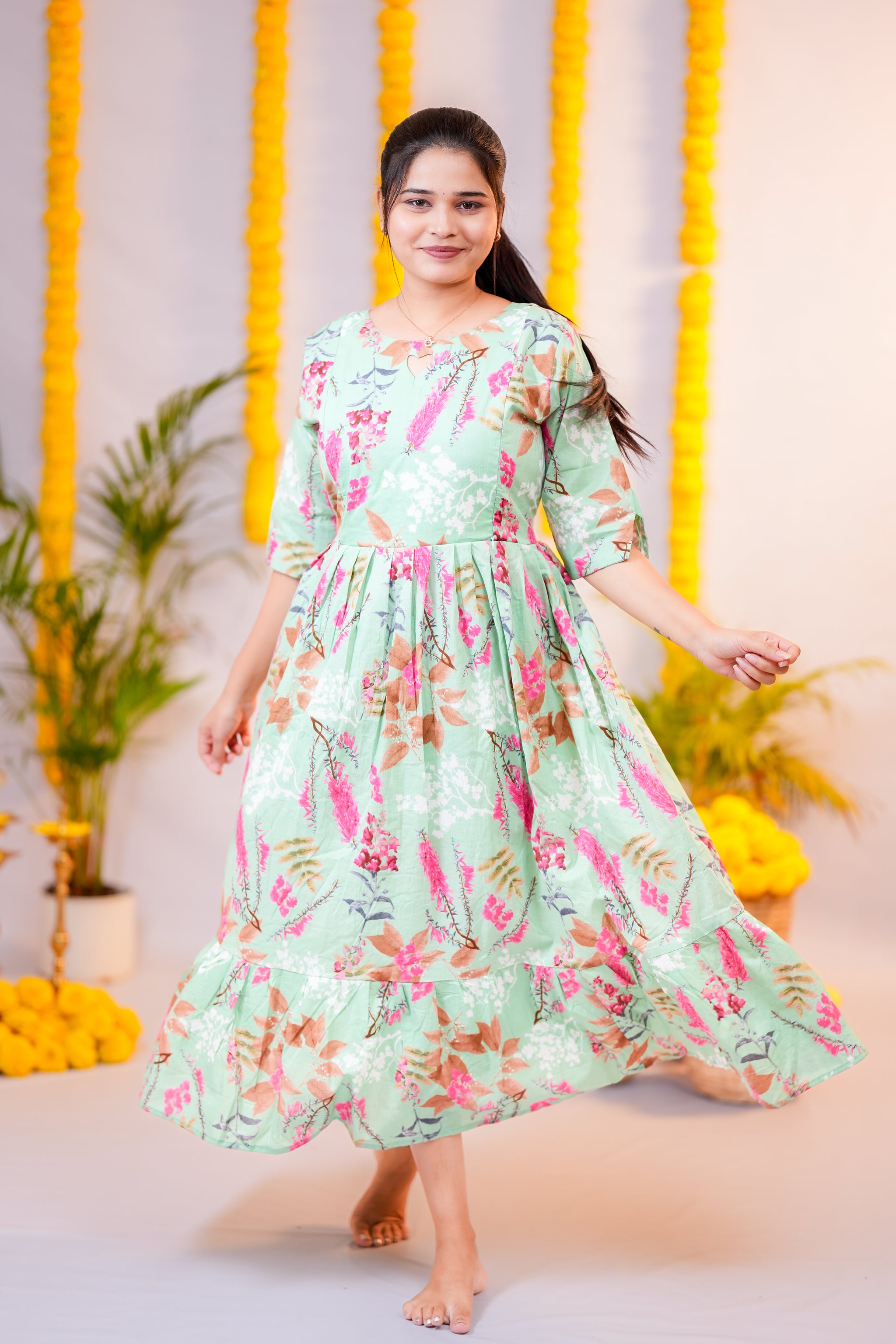 Samantha premium maternity cotton kurti