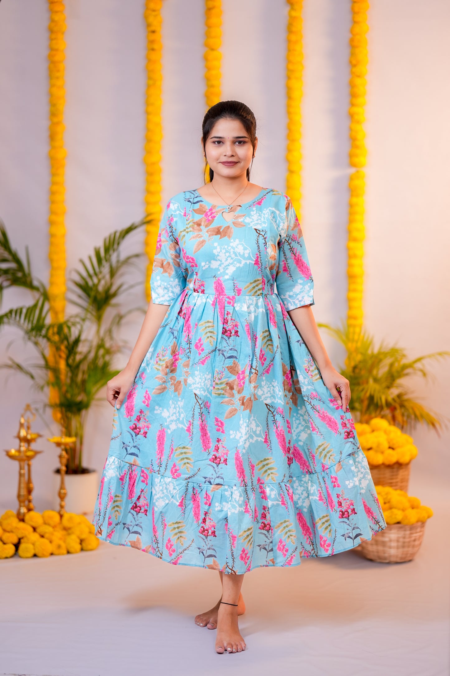 Samantha 2 premium cotton maternity kurti