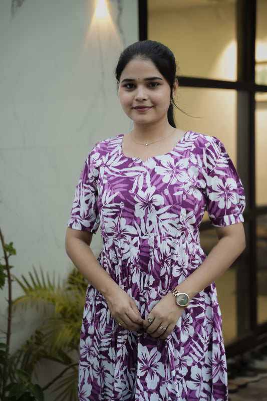 Elegant Peplum Tops - Lavender
