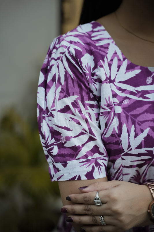 Elegant Peplum Tops - Lavender