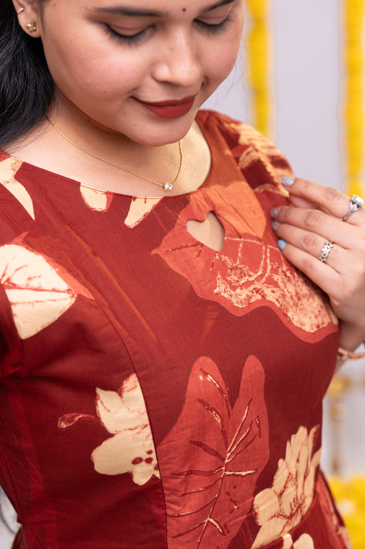 Pavi premium cotton maternity kurti