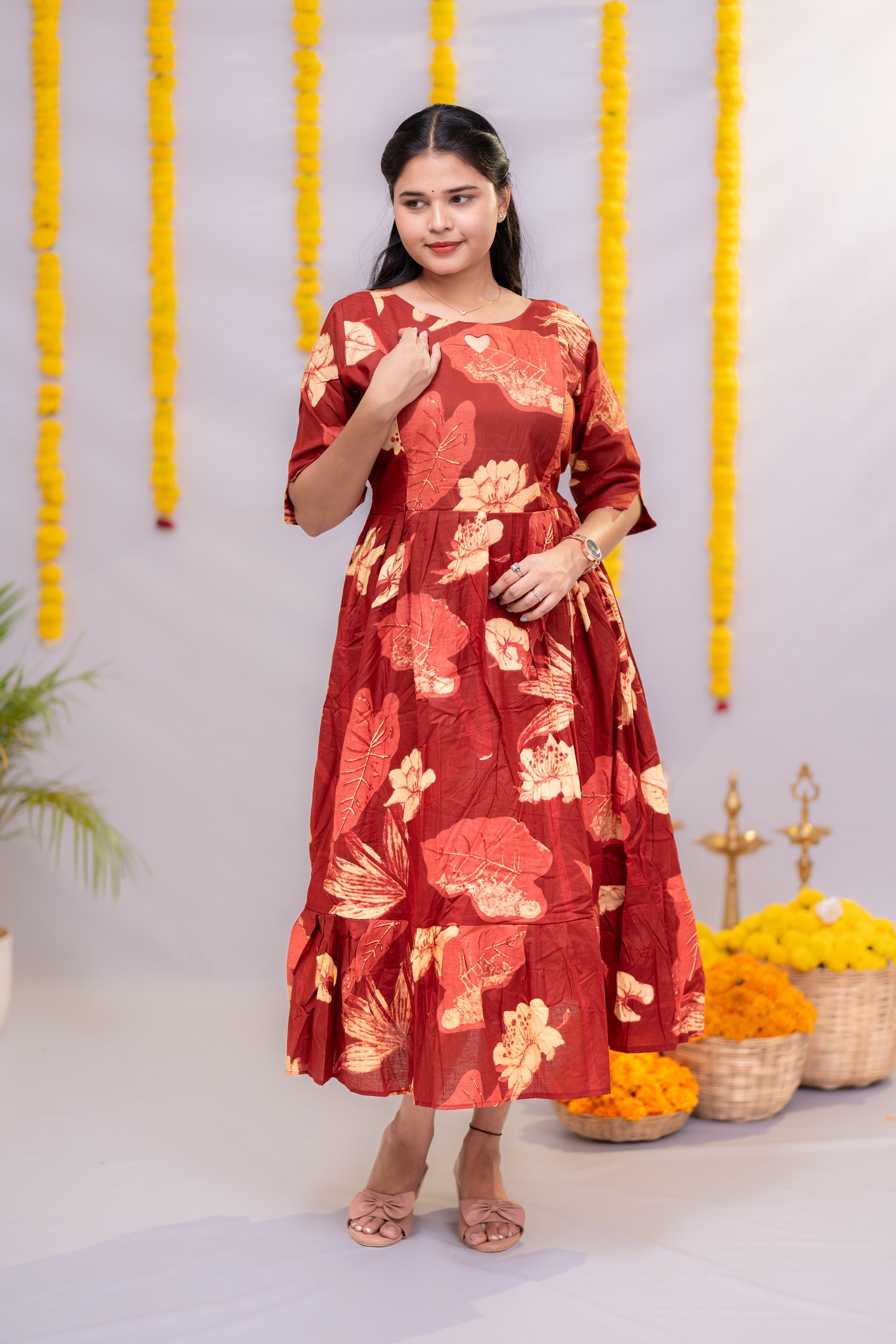 Pavi premium cotton maternity kurti