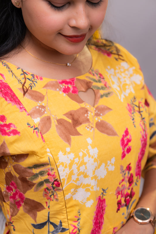 Pavi premium cotton maternity kurti