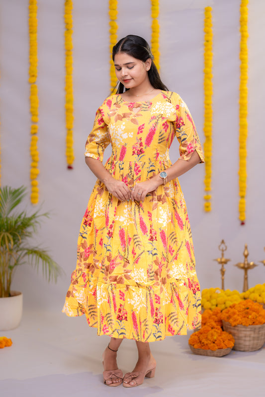 Pavi premium cotton maternity kurti