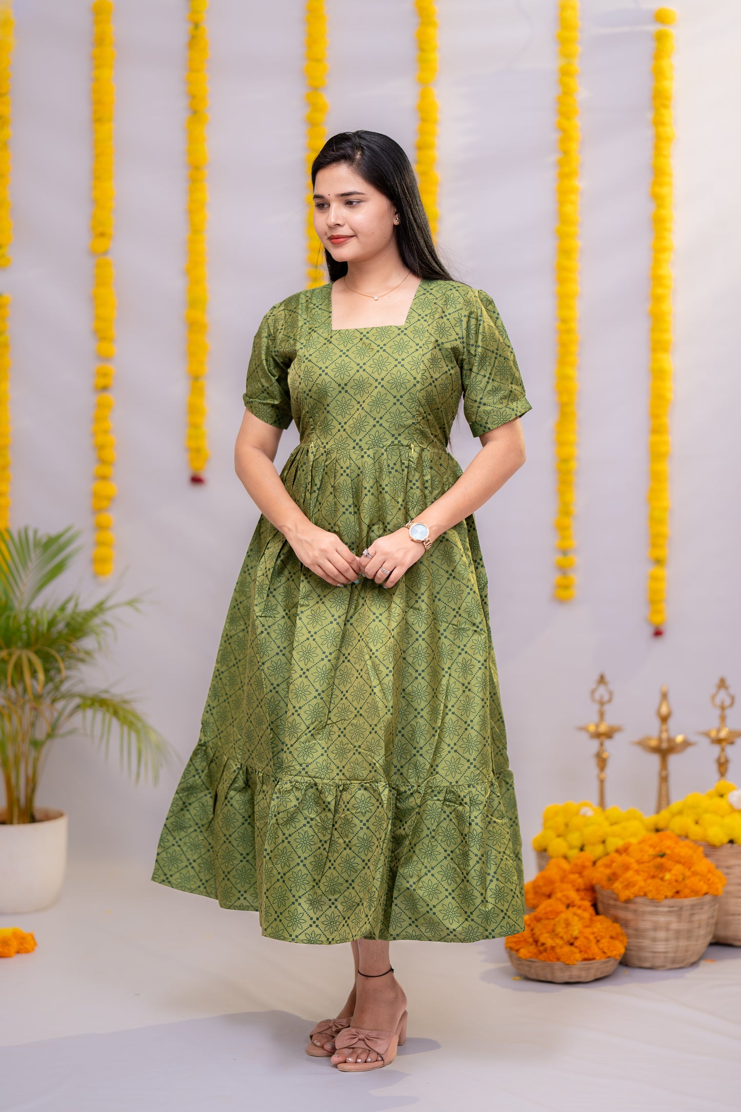 Meera premium semi silk maternity kurti