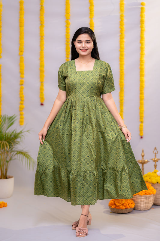 Meera premium semi silk maternity kurti
