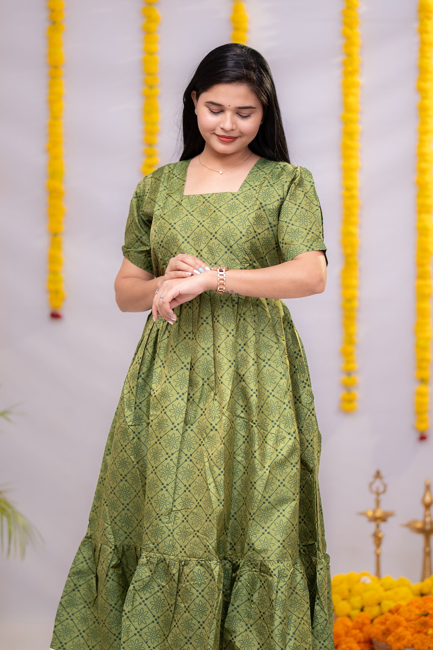 Meera premium semi silk maternity kurti