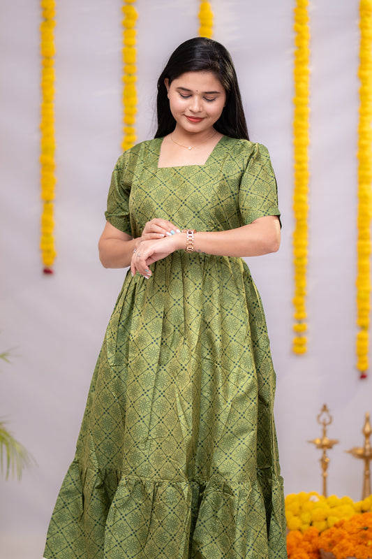 Meera premium semi silk maternity kurti